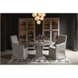 Universal Coalesce Rasmus 52 Inch Round Dining Table in Gray Oak Wood