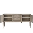 Universal Coalesce Three Door Madden Sideboard in Grey Oak Wood
