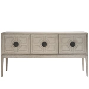 Universal Coalesce Three Door Madden Sideboard in Grey Oak Wood