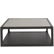 Universal Coalesce Solid Oak Wood Halen Coffee Table with Inset Stone Top