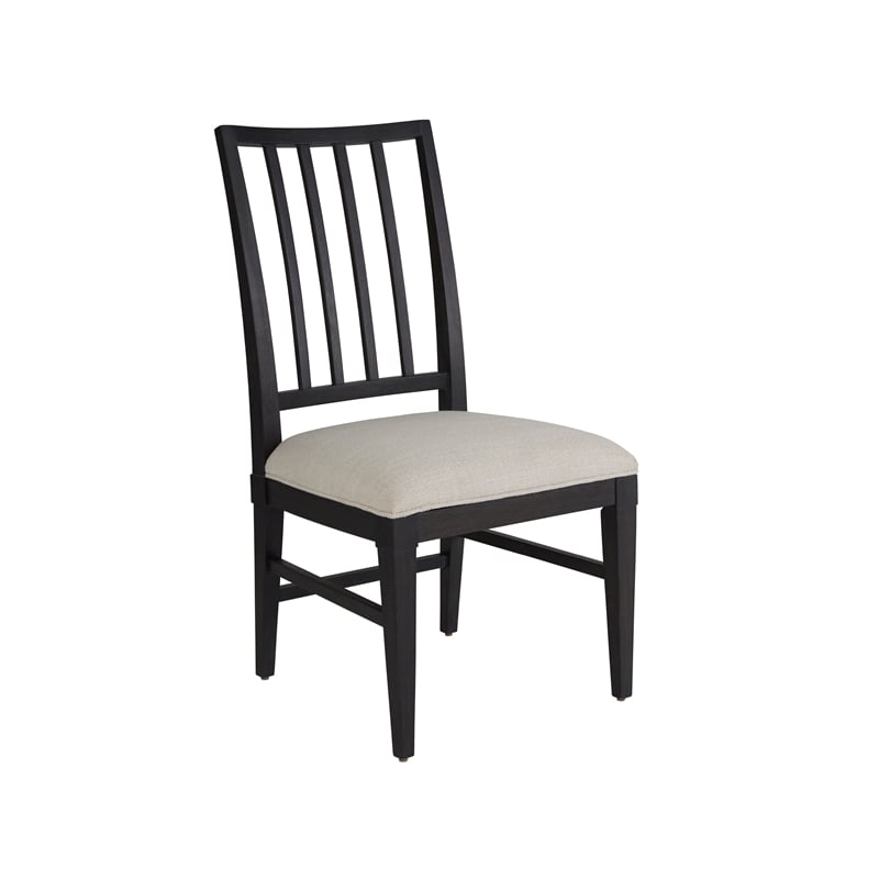Universal Coalesce Set of 2 Wood Framed Upholstered Side Chairs-Black Solid Oak