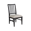Universal Coalesce Set of 2 Wood Framed Upholstered Side Chairs-Black Solid Oak