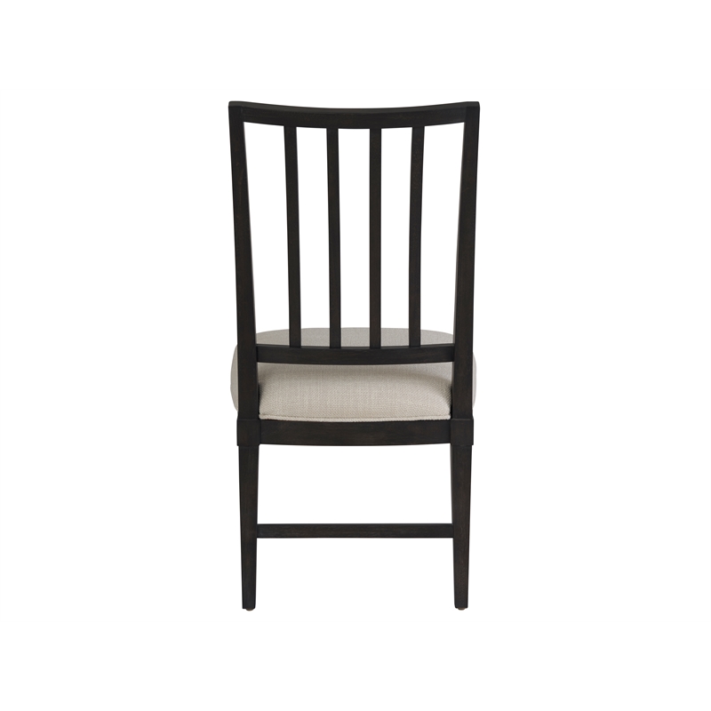 Universal Coalesce Set of 2 Wood Framed Upholstered Side Chairs-Black Solid Oak