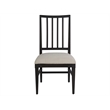 Universal Coalesce Set of 2 Wood Framed Upholstered Side Chairs-Black Solid Oak