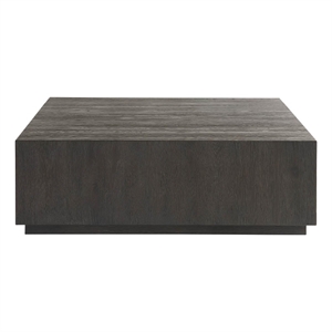 Universal Furniture Griffith Park Obsidian Square Cocktail Table in Brown