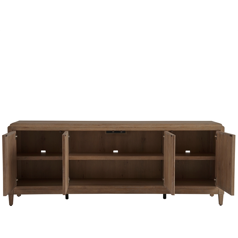 Universal Furniture Griffith Park Sienna Wood Entertainment Credenza in Brown