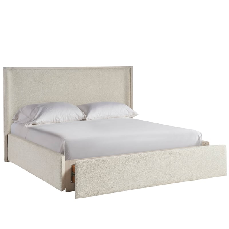 Universal Furniture Avaline Owen Storage Wood Bed King in Gray