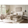Universal Furniture Avaline Owen Storage Wood Bed King in Gray