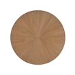 Universal Furniture Avaline Carmen Round Wood Dining Table in Tan