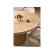 Universal Furniture Avaline Carmen Round Wood Dining Table in Tan