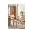 Universal Furniture Avaline Carmen Round Wood Dining Table in Tan
