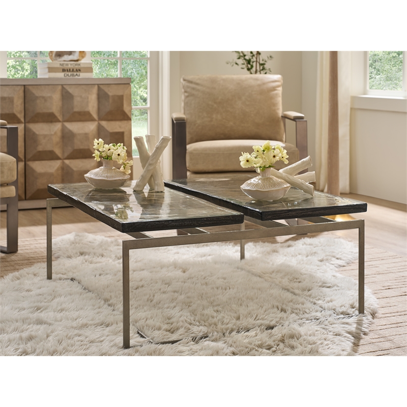 Universal Furniture Avaline Jordan Cocktail Table in Gray