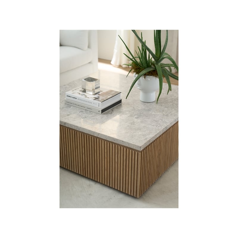 Universal Furniture Avaline Carmen Cocktail Table in Tan