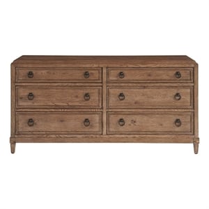 universal furniture griffith park sienna wood dresser in brown