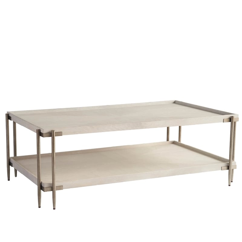 Universal Furniture Avaline Selkie Cocktail Wood Table in Gray