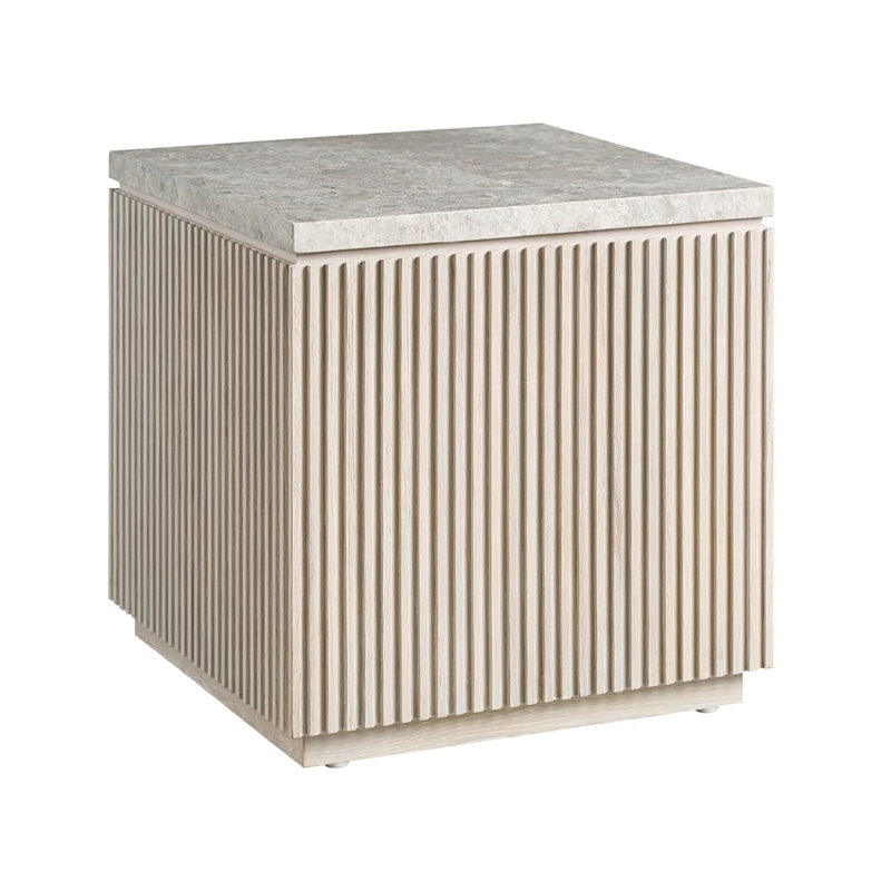 Universal Furniture Avaline Carmen Side Table in Gray