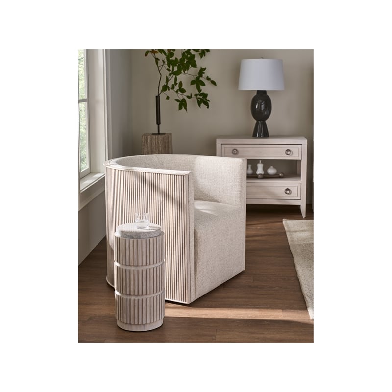 Universal Furniture Avaline Carmen Spot Table in Gray