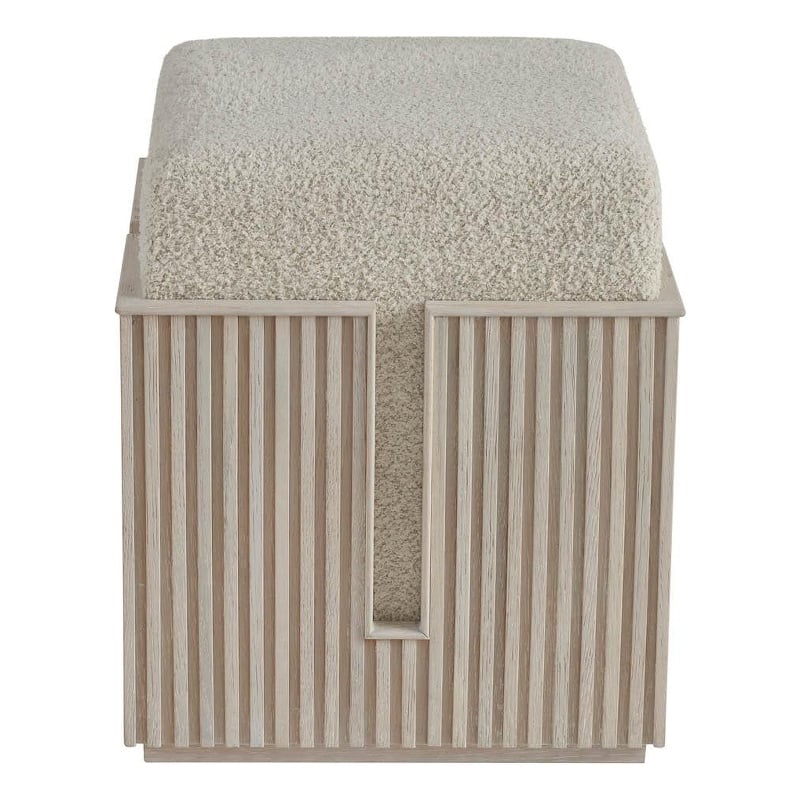 Universal Furniture Avaline Carmen Bunching Stool in Gray
