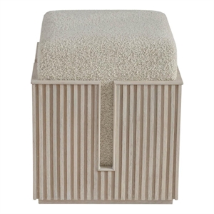 Universal Furniture Avaline Carmen Bunching Stool in Gray