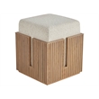 Universal Furniture Avaline Carmen Bunching Stool in Tan