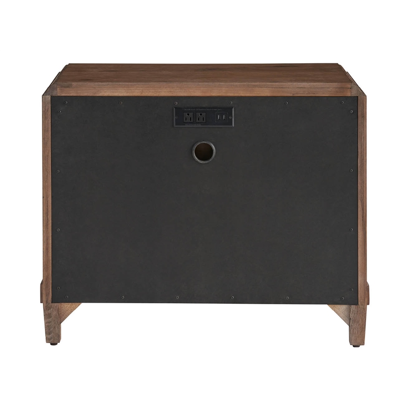 Universal Furniture Griffith Park Sienna Two Drawer Nightstand in Brown