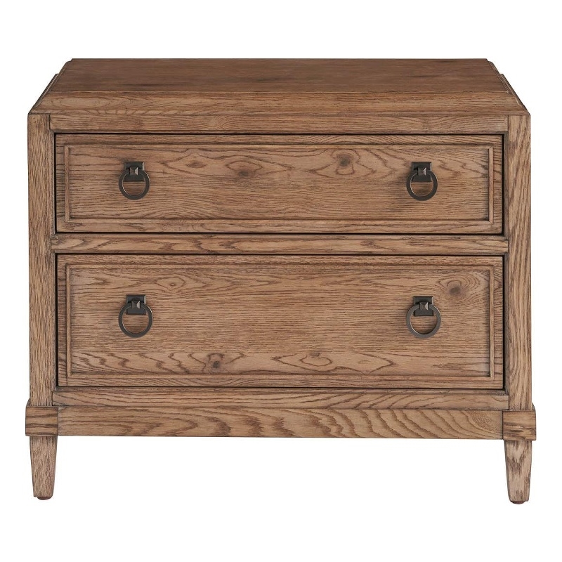 Universal Furniture Griffith Park Sienna Two Drawer Nightstand in Brown
