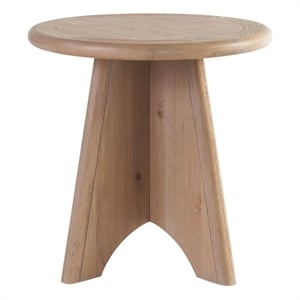 Universal Furniture Griffith Park Canyon Round Side Table in Tan