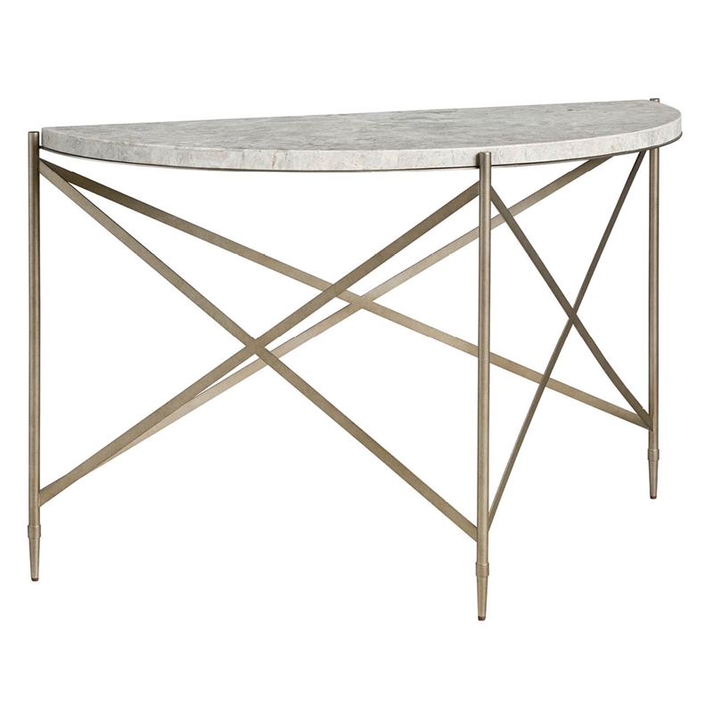 Universal Furniture Avaline Spier Console Table in Gray