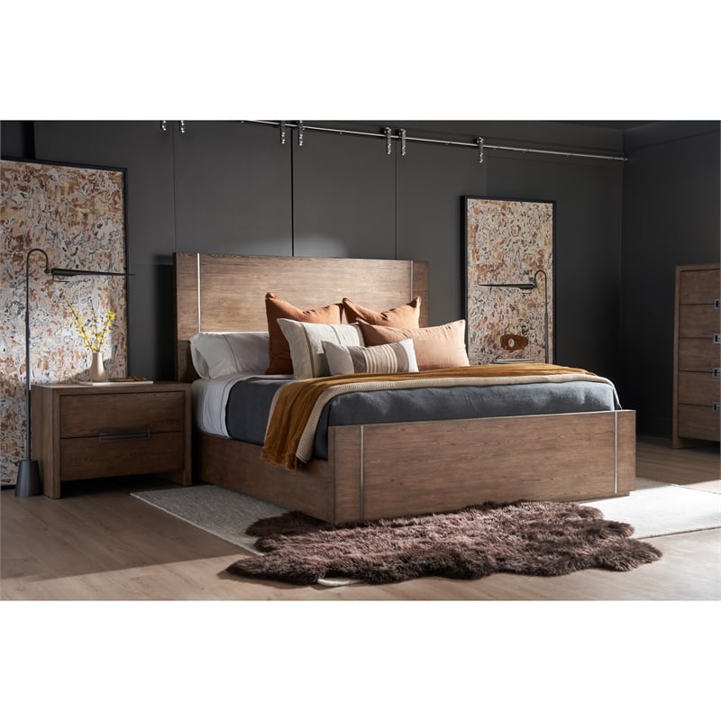 Universal Furniture Koda Bed King in Medium Oak