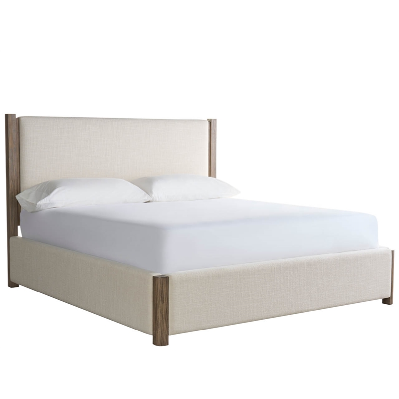 Universal Furniture Boulder Upholstered Bed Queen in Oatmeal