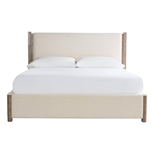 Universal Furniture Boulder Upholstered Bed Queen in Oatmeal