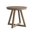 Universal Furniture Boulder Round Side Table in Boulder Gray