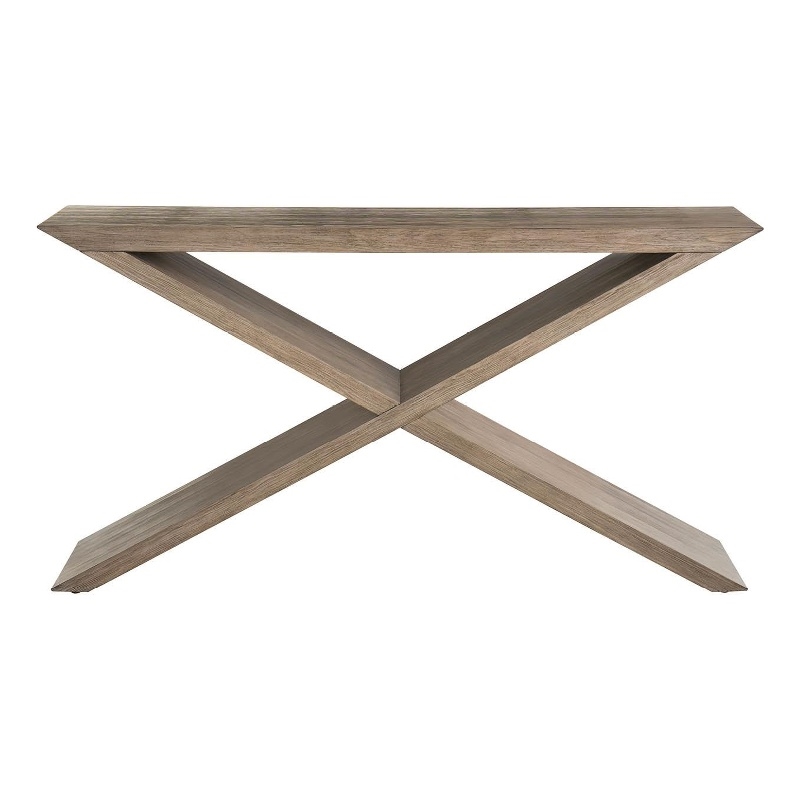 Universal Furniture Boulder Cross Console in Boulder Gray
