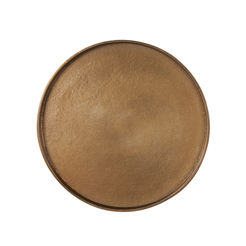 Universal Furniture Sienna Martini Table in Cast Aluminum/White Plaster