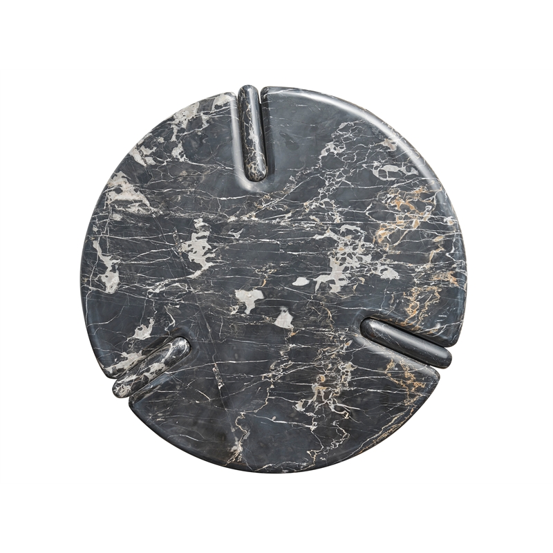 universal furniture magnus end table in golden portoro marble