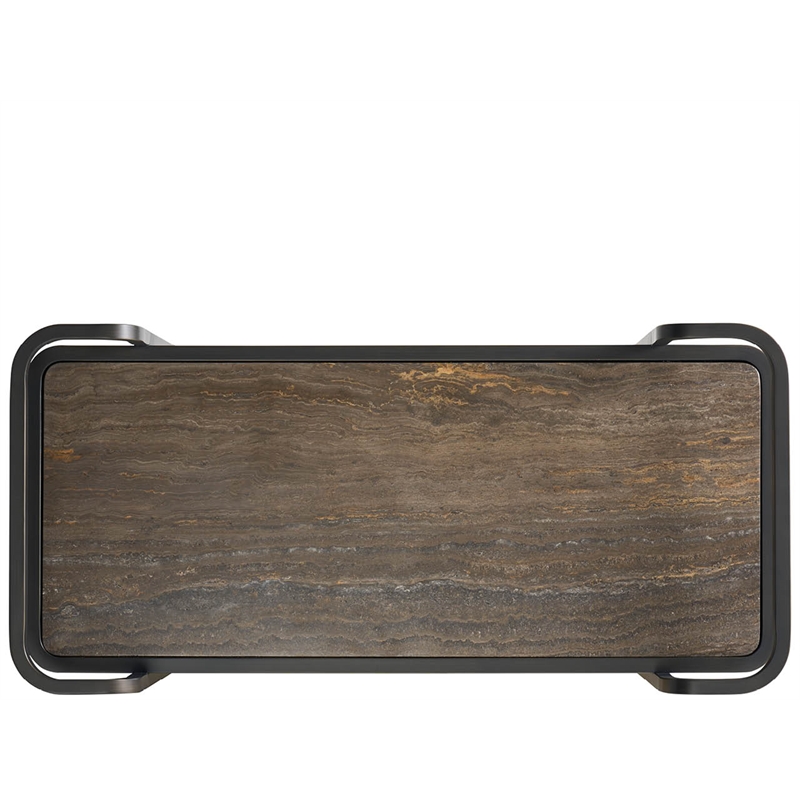 Universal Furniture Smoked Bronze Bar Cart in Smoked Bronze