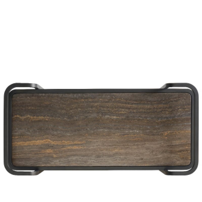 Universal Furniture Smoked Bronze Bar Cart in Smoked Bronze
