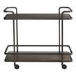 Universal Furniture Smoked Bronze Bar Cart in Smoked Bronze