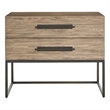 Universal Furniture Boulder Metal Base Nightstand in Boulder