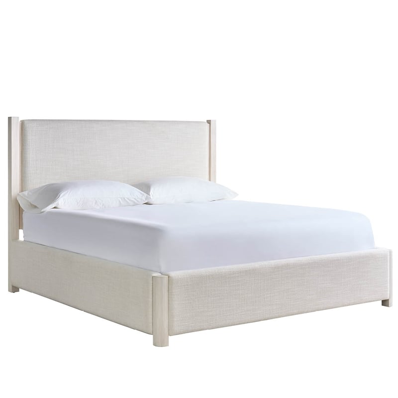 Universal Furniture River Rock Upholstered Bed King in Cream