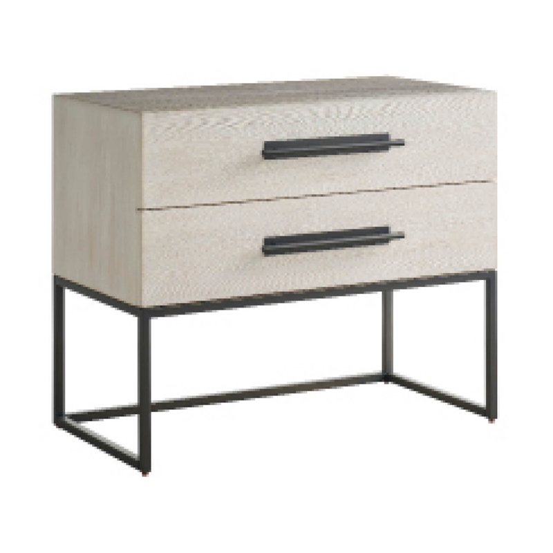 Universal Furniture River Rock Metal Base Nightstand in River Rock