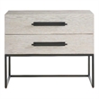 Universal Furniture River Rock Metal Base Nightstand in River Rock