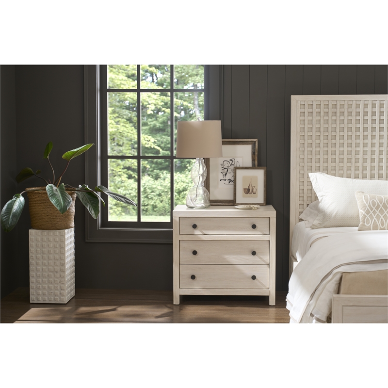 Universal Furniture River Rock Three Drawer Nightstand in River Rock