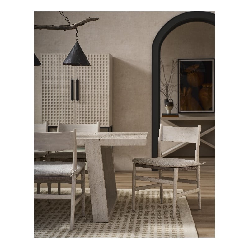 Universal Furniture River Rock Wood Back Side Chair in River Rock (Set of 2)