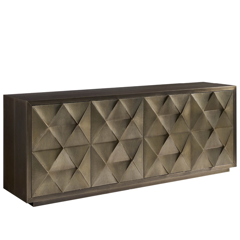 Universal Furniture Origami Credenza in Antique Champagne