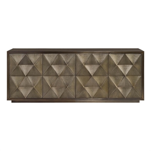 Universal Furniture Origami Credenza in Antique Champagne