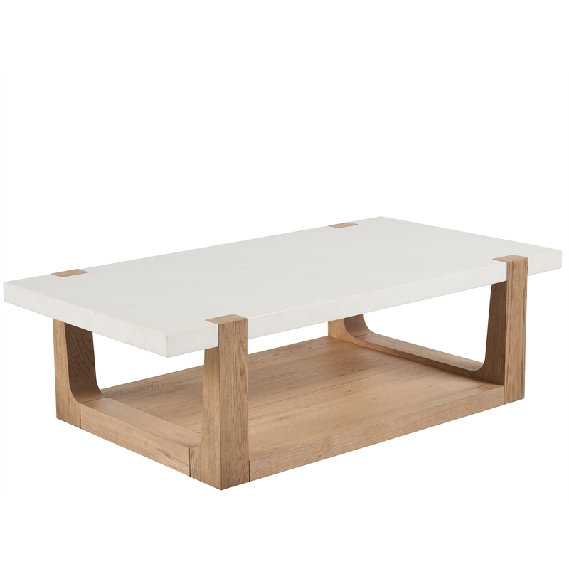 Universal Furniture Ellis Cocktail Table in Organic Natural Oak
