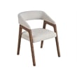 Universal Furniture Barrel Back Dining Chair in Aged Satin Pewter finish