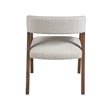 Universal Furniture Barrel Back Dining Chair in Aged Satin Pewter finish