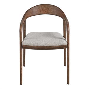 Universal Furniture Echo Dining Arm Chair in Medium Brown Oak